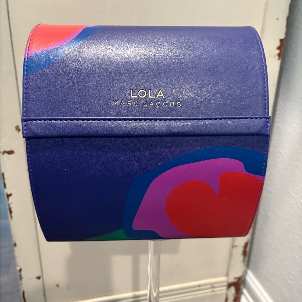 Marc Jacobs Lola Leather Box Cosmetic Bag Makeup (ONLY THE BOX)